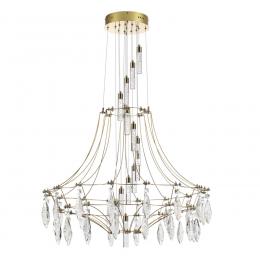Odeon light exclusive 7000/51L CLASSIC ODL_EX25 Люстра золото/металл/хрусталь IP20 LED 51W 4000K FLAMENCO 